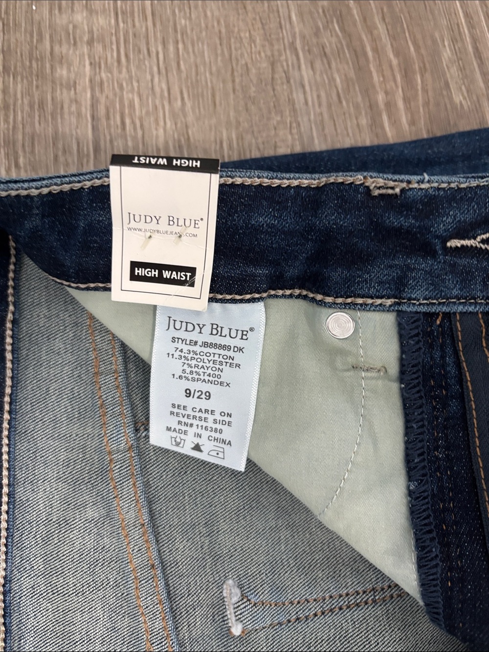 Judy Blue Alyssa Tummy Control Classic High Waist Straight Jean NWT Size 9/29 - Picture 8 of 11